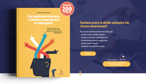 E-book "Zarządzanie karierą i zmiana zawodowa w zakupach" już dostępny w sprzedaży. | Big Fish Sp. z o.o.