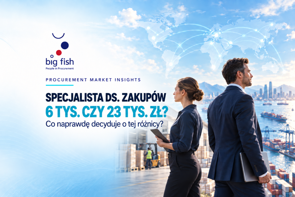 Ile zarabia specjalista ds. zakupów? Co decyduje o różnicy między 5 000 a 23 000 zł? | BIG FISH S.C.