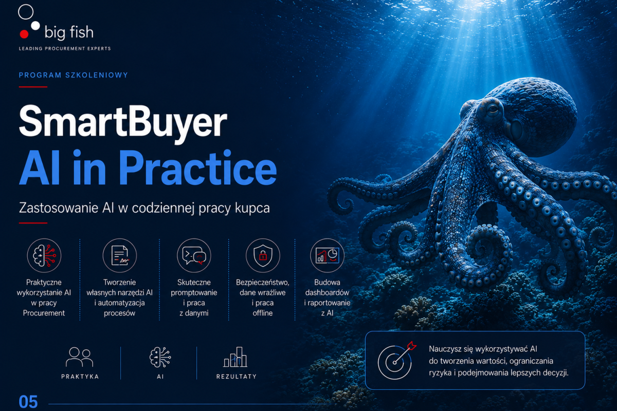 SmartBuyer AI in Practice Praktyczne wykorzystanie AI w codziennej pracy działu zakupów | Big Fish Sp. z o.o.