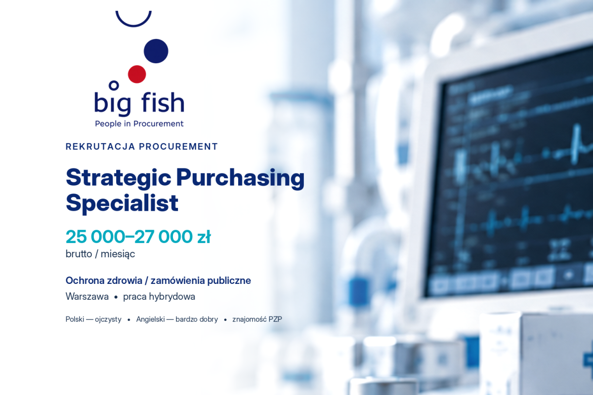 Strategic Purchasing Specialist Healthcare / Public Procurement | BIG FISH S.C.